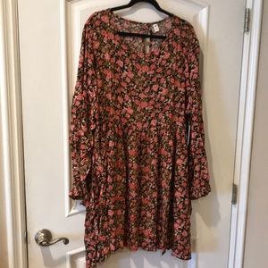 BP. Black Betsy Rose Floral plus size dress 4X